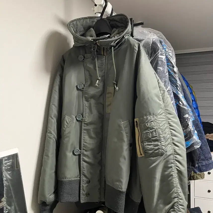 [BUNJANG] Marca N-2B Blouson Sage Green Jacket / 마카 N-2B 블루종 세이지 그린 3사이즈