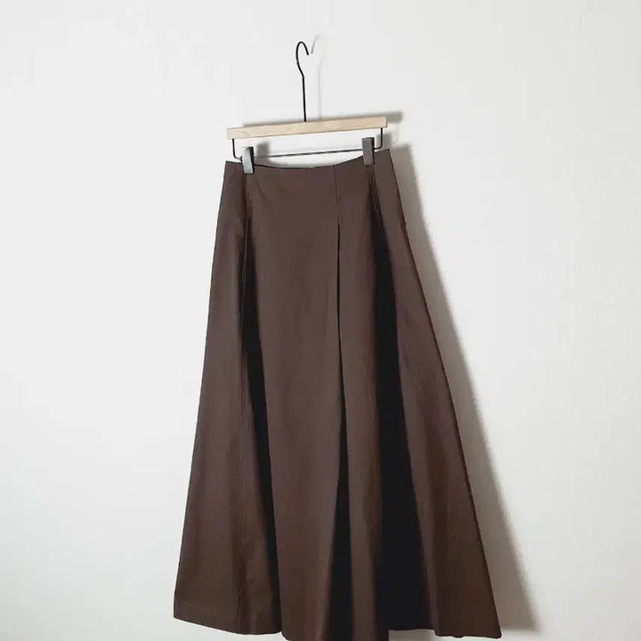 [BUNJANG] Unbranded Brown Pleated Long Skirt / (새) 바스락 밤색 핀턱 롱 스커트 s