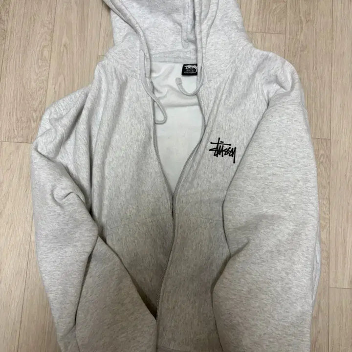 [BUNJANG] Stussy Basic Hoodie Zip-up Grey L / 스투시 베이직 후드집업 그레이 L