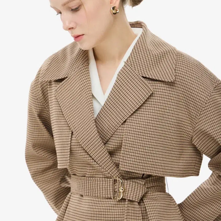 [BUNJANG] MOJO.S.PHINE Checkered Crop Jacket / MOJO 25년 제품! 모조에스핀 고급라인 체크 자켓