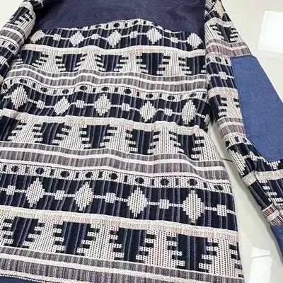[BUNJANG] BNX Jacquard Color Block Jacket / bnx 자가드 배색 자켓