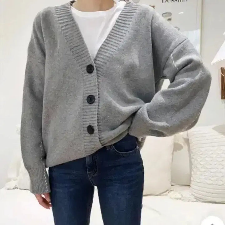[BUNJANG] Stitch Knit Cardigan / (새상품) 스티치 니트 가디건