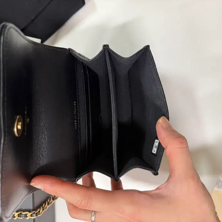 [BUNJANG] Chanel Top Handle Mini Lambskin Handbag / 샤넬 탑핸들 미니백