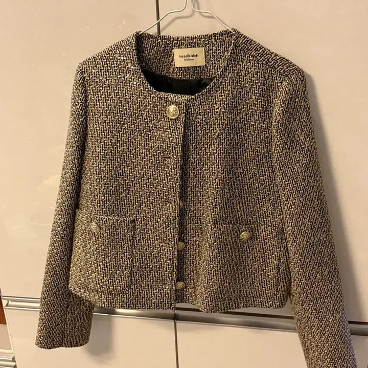 [BUNJANG] IvanaHelsinki Tweed Setup Jacket &amp; Skirt Set / 이바나헬싱키 트위드 셋업 새상품