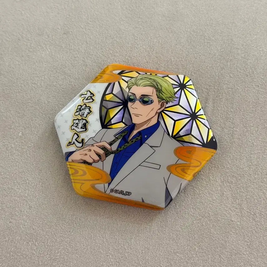 [BUNJANG] Jujutsu Kaisen Nanami Hexagon Pin Badge / 주술회전 육각형 핀뱃지 나나미