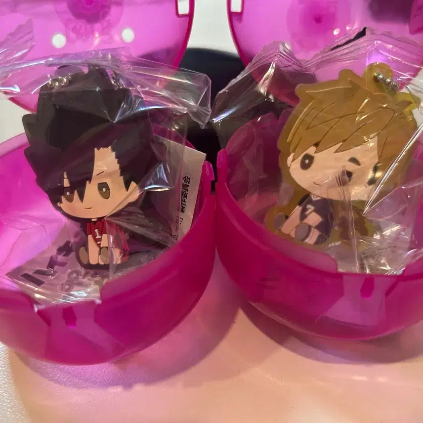 [BUNJANG] Haikyuu Kuroo Tetsuro & Miya Atsumu Rubber Keyring (Sealed) / 하이큐 페탓토 러버 키링 쿠로오 테츠로  미야아츠무 미개봉