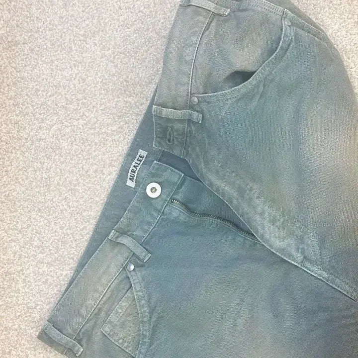 [BUNJANG] Auralee Organic Cotton Duck Pants Ash Green Size 3 / 25SS 오라리 오가닉 코튼 덕 팬츠 애쉬그린 3
