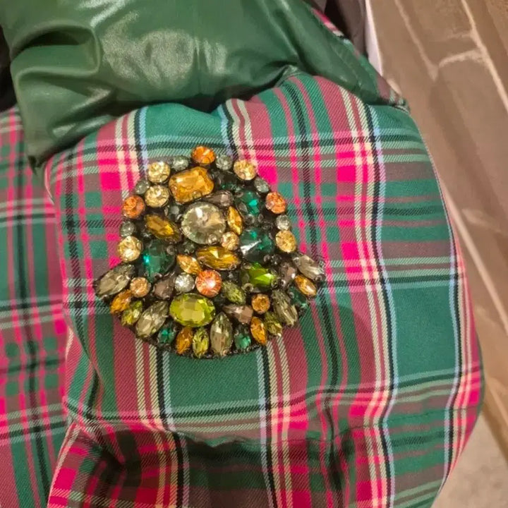 [BUNJANG] Moncler Check Pattern Padded Jacket / 몽클레어 체크 패턴 패딩 자켓