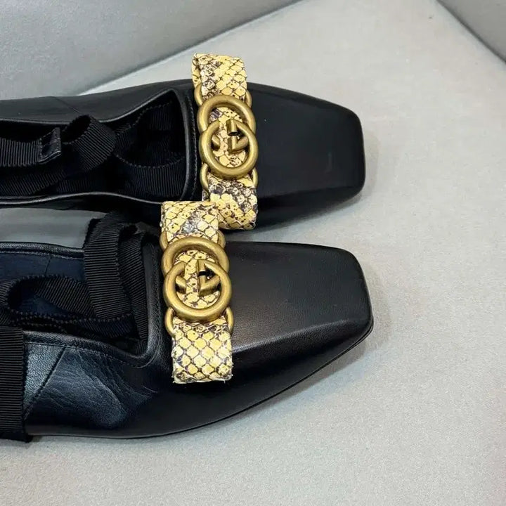 [BUNJANG] Gucci Interlocking Ballerina Flat Shoes 36.5 / 구찌 인터로킹 발레리나 플랫슈즈 36.5사이즈