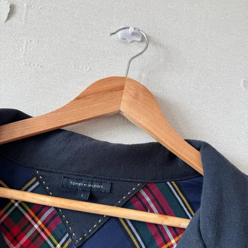 [BUNJANG] Tommy Hilfiger Navy Gold Button Cardigan Jacket - Size L / 타미힐피거 가디건 자켓 L 사이즈 네이비