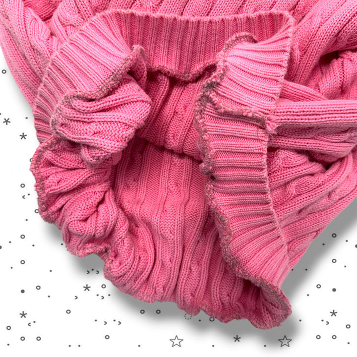[BUNJANG] M Polo Ralph Lauren Pink Cable Knit Sweater / M POLO 폴로 로렌 핑크 케이블 니트