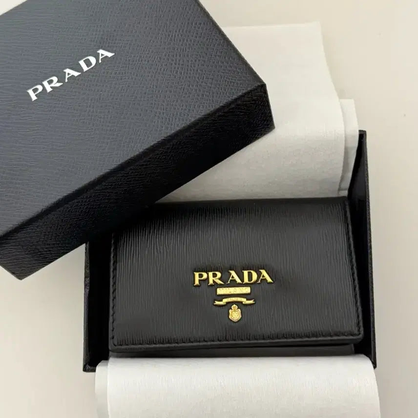 [BUNJANG] Prada VITELLO MOVE Card Wallet - Black / (풀박스) 프라다  VITELLO MOVE 카드지갑 블랙