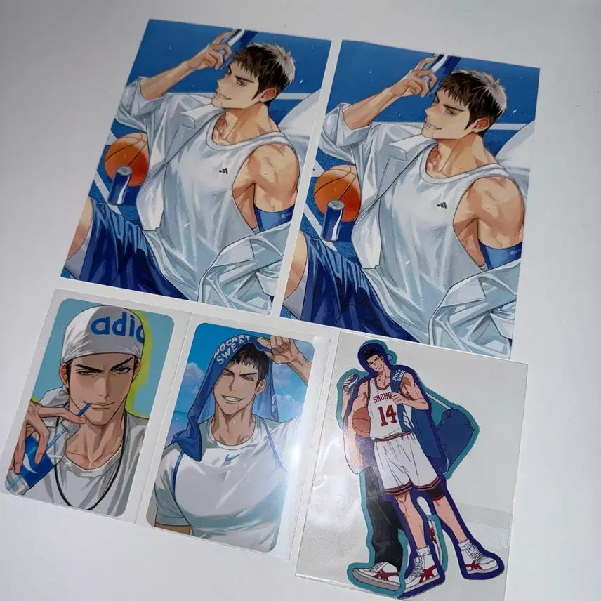 [BUNJANG] Slam Dunk Taeman Ion Drink Photocard Sticker Set / 슬램덩크 14호님 정대만 이온음료 엽서 포토카드 포카 스티커 세트