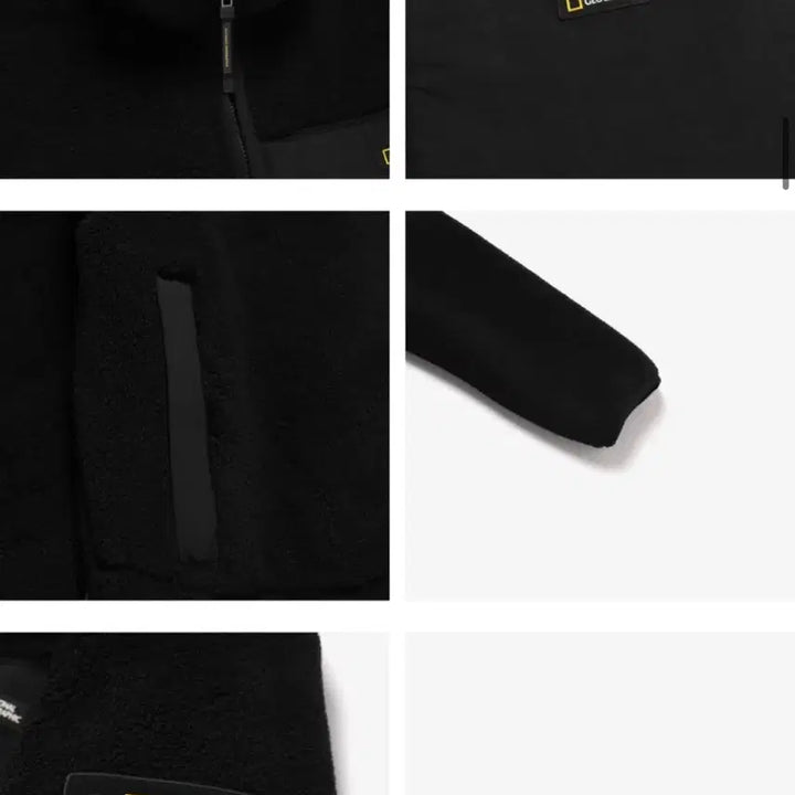 [BUNJANG] National Geographic Black Fleece Zip-up / 내셔널지오그래픽 검정색 플리스 집업