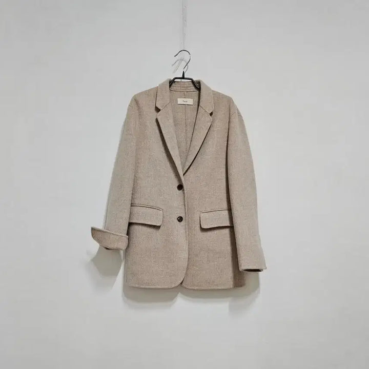 [BUNJANG] Fave Wool 90% Oatmeal Beige Handmade Coat / Fave 울90 핸드메이드