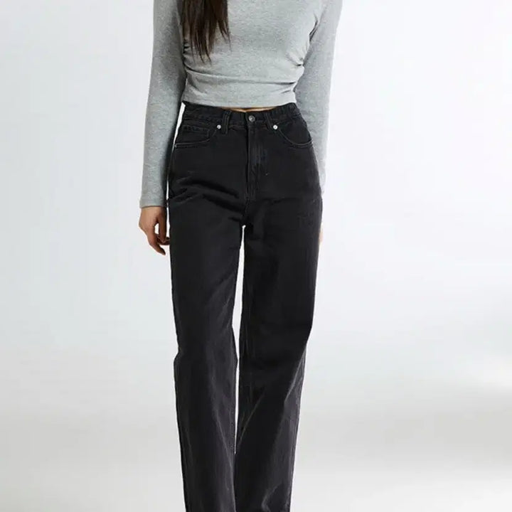 [BUNJANG] Spao Dark Gray Wide Pants 64 / 스파오 다크그레이 와이드팬츠 64 새상품