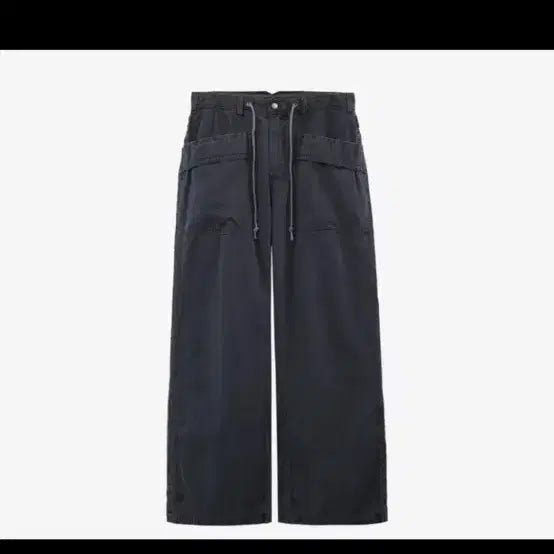 [BUNJANG] Polytelu Dark Charcoal Navy Pants / [2]폴리테루 파라팬츠 다크차콜네이비