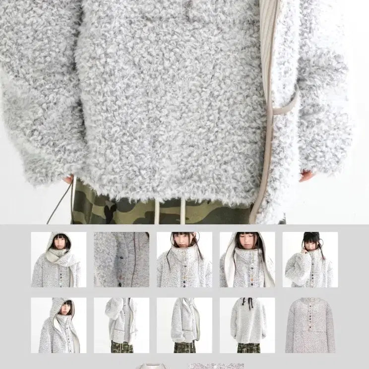 [SOLD OUT] 샵페어리fa.er.ie fluffy button fleece 후리스