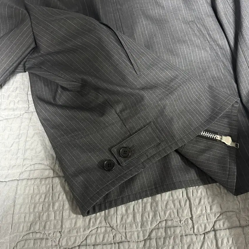 [BUNJANG] Allene Stripe Crop Jacket / 알렌느 스트라이프 크롭 자켓