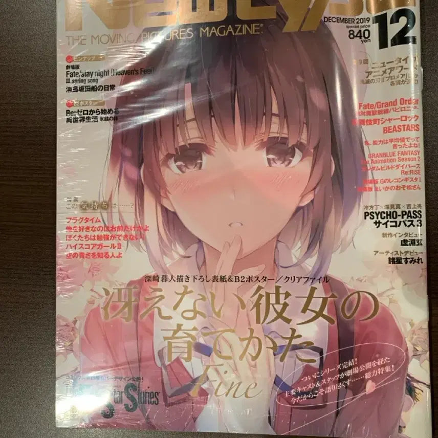 [BUNJANG] Newtype Saekano December 2019 Special Edition / (미개봉) Newtype 뉴타입 2019년 12월 사에카노 특집편
