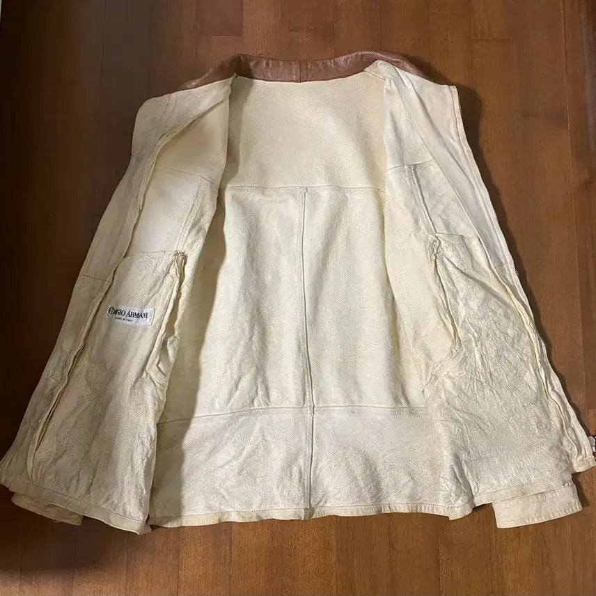 [BUNJANG] Giorgio Armani 80s Suede High Collar Jacket / [XL] 80s 조르지오 아르마니 스웨이드 하이칼라 자켓