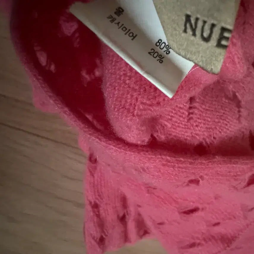 [BUNJANG] Cashmere Blend Pink Scarf / 캐시미어 혼방 머플러