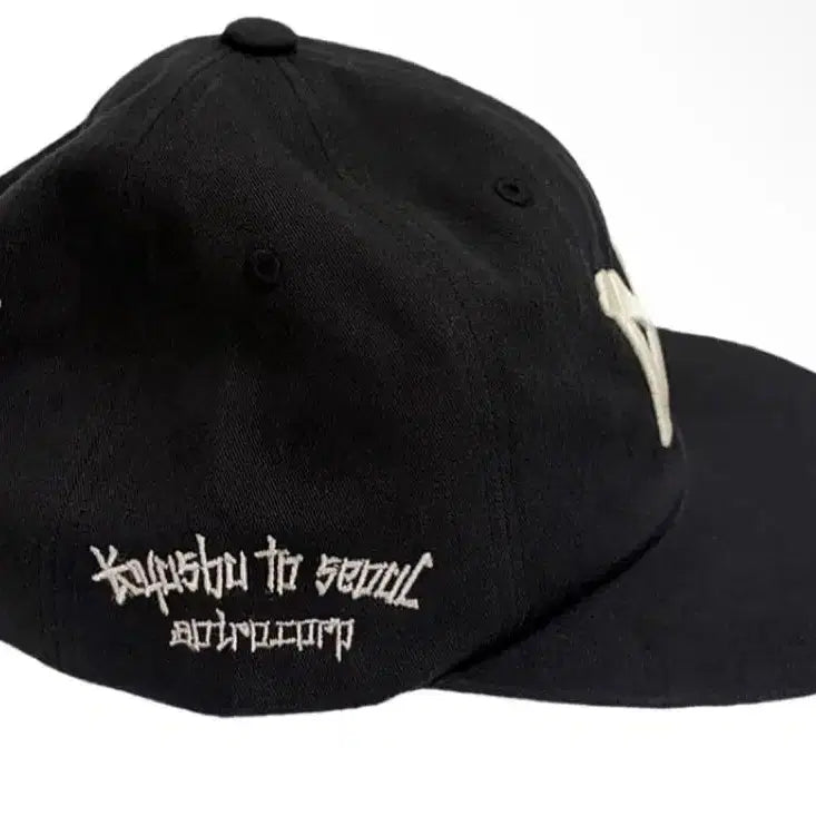 [BUNJANG] Aoiro 6 Panel Cap Black Unopened / 아오이로 6 패널 본 A/N 캡 블랙 미개봉 새상품