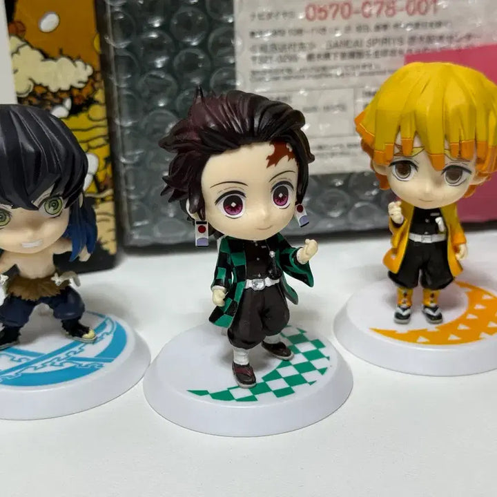 [BUNJANG] Demon Slayer Mini Figure Set (Tanjiro, Inosuke, Zenitsu) Bundle Set / 귀멸의 칼날 미니 피규어 세트 (탄/이/젠 일괄)