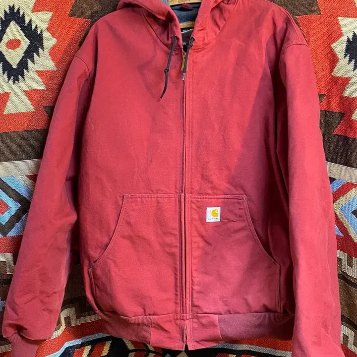 [BUNJANG] Vintage Carhartt J158 Sandstone Active Jacket Dark Red (XL-R) / 빈티지 칼하트 J158 DKR XL-R 액티브 자켓 워크자켓
