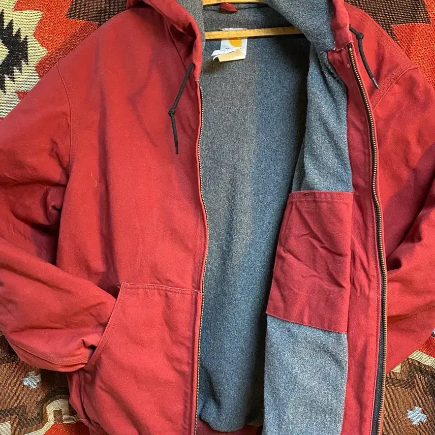 [BUNJANG] Vintage Carhartt J158 Sandstone Active Jacket Dark Red (XL-R) / 빈티지 칼하트 J158 DKR XL-R 액티브 자켓 워크자켓