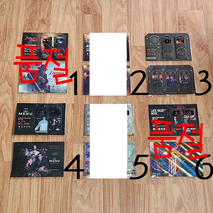 [BUNJANG] CGV Film Mark Bundle / 영화 <나일강의죽음>, <더메뉴> CGV (필마) 필름마크 +_+