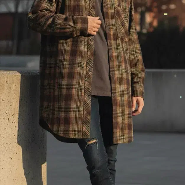 [BUNJANG] ADER Error Oversized Checkered Shirt Wool / 아더에러 오버사이즈 루즈핏 체크 셔츠 울