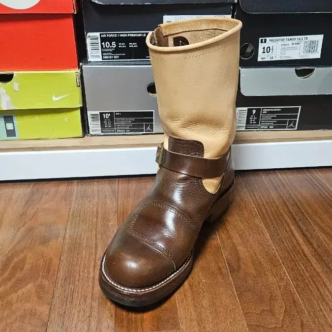 [BUNJANG] Root One Two-Tone Engineer Boots Chrome Axel 10E / 루트원 투톤 엔지니어 부츠10E 크롬악셀