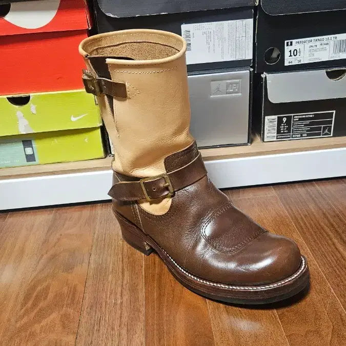 [BUNJANG] Root One Two-Tone Engineer Boots Chrome Axel 10E / 루트원 투톤 엔지니어 부츠10E 크롬악셀