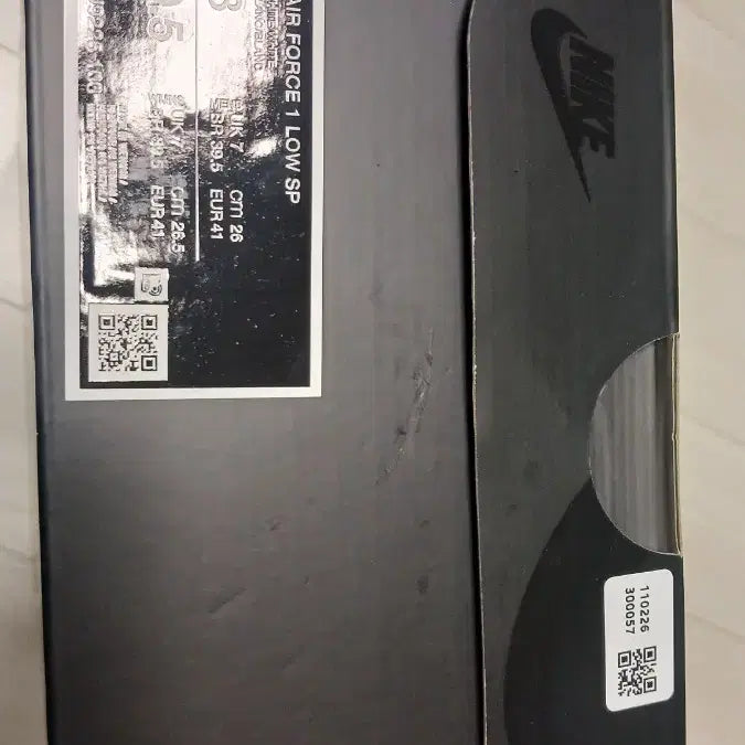 [SOLD OUT] NIKE 나이키 쇼핑백2개+나이키 슈프림 에어포스1 LOW SP 블랙박스