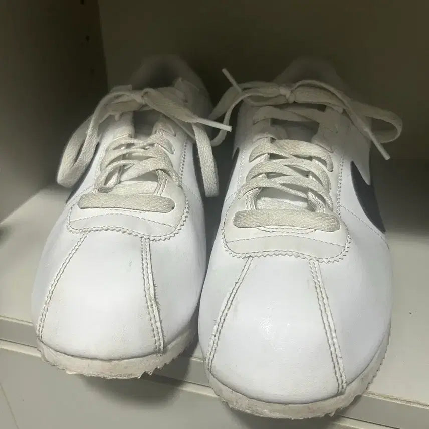 [BUNJANG] Nike Cortez White Black Sneakers / 나이키 코르테즈 흰검 운동화