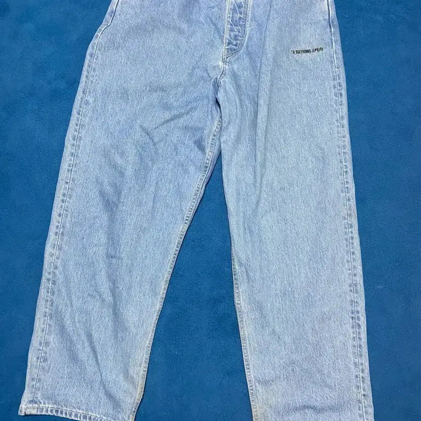 [BUNJANG] BAPE Denim 배기 Pants / 급처 정품 베이프 바지 데님 팬츠 배기바지