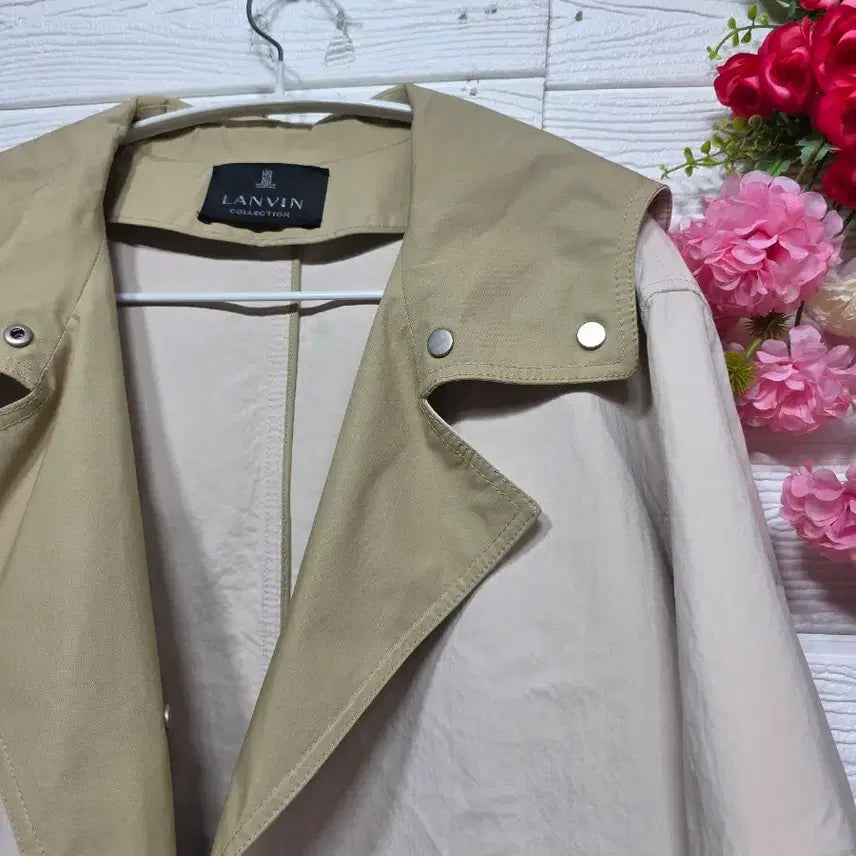 [BUNJANG] Lanvin Trench Coat (66-88) / 한섬 랑방 면트렌치코트 66ㅡ88