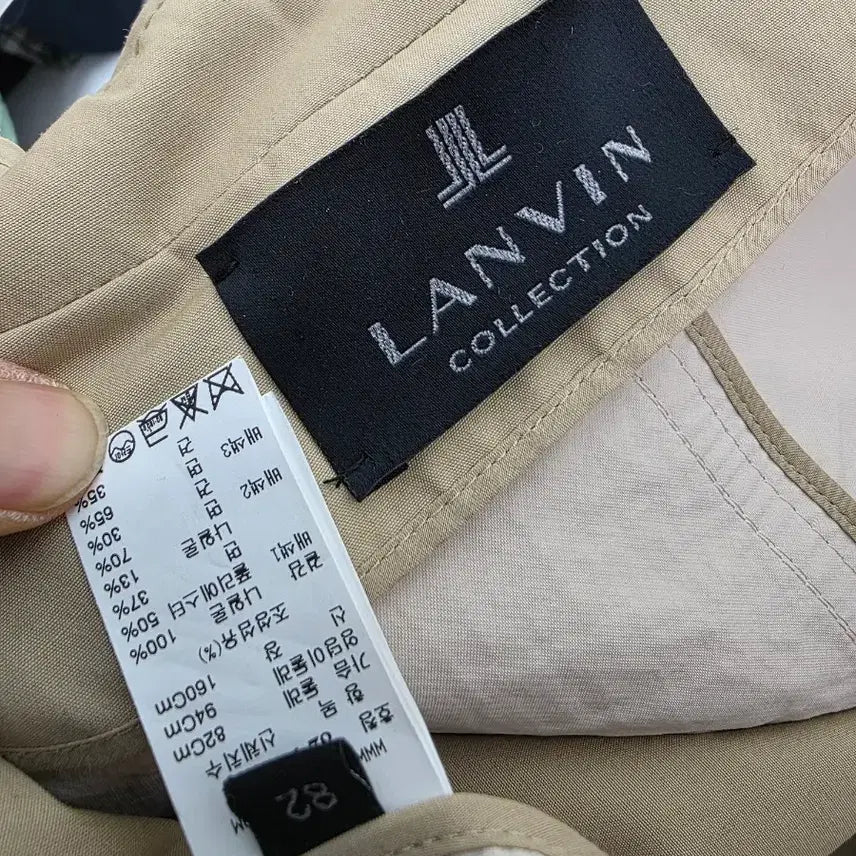 [BUNJANG] Lanvin Trench Coat (66-88) / 한섬 랑방 면트렌치코트 66ㅡ88