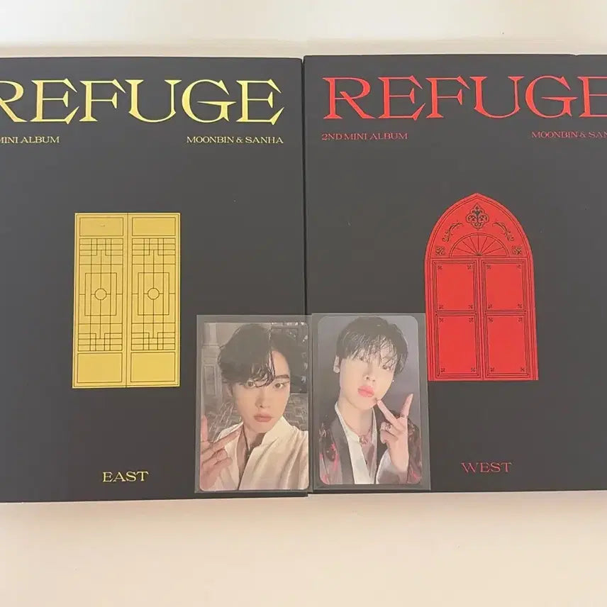 [BUNJANG] Astro Moonbin &amp; Sanha Refuge Album + Photocard / 문빈&amp;산하 Refuge 앨범 East/West 버전 + 포토카드
