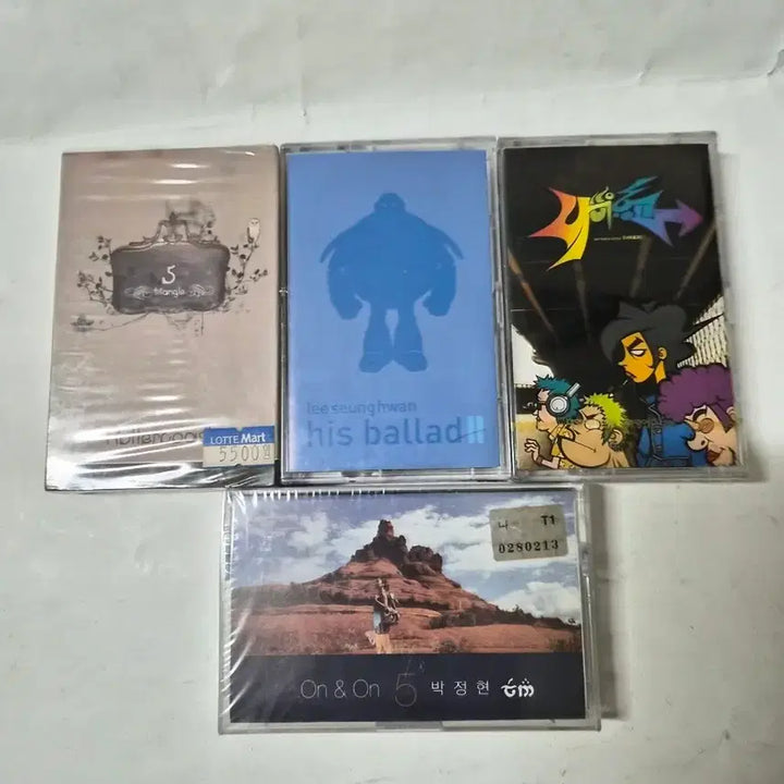 [BUNJANG] Lee Seung Hwan, Roller Coaster, Park Jung Hyun, Various Artists Unsealed Tape Bundle Set / 나비효과1집.박정현5집.롤러코스터5집.이승환미개봉테이프 올려봅니다