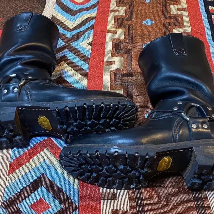 [BUNJANG] Wesco Harness Boots 11-Inch - Black Leather Boots / Wesco 웨스코 하네스 11인치 부츠 10D