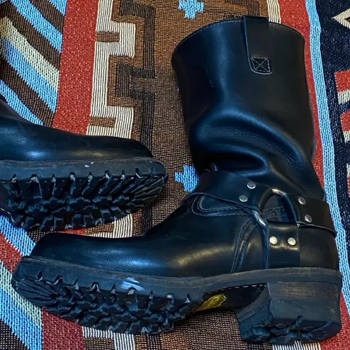 [BUNJANG] Wesco Harness Boots 11-Inch - Black Leather Boots / Wesco 웨스코 하네스 11인치 부츠 10D