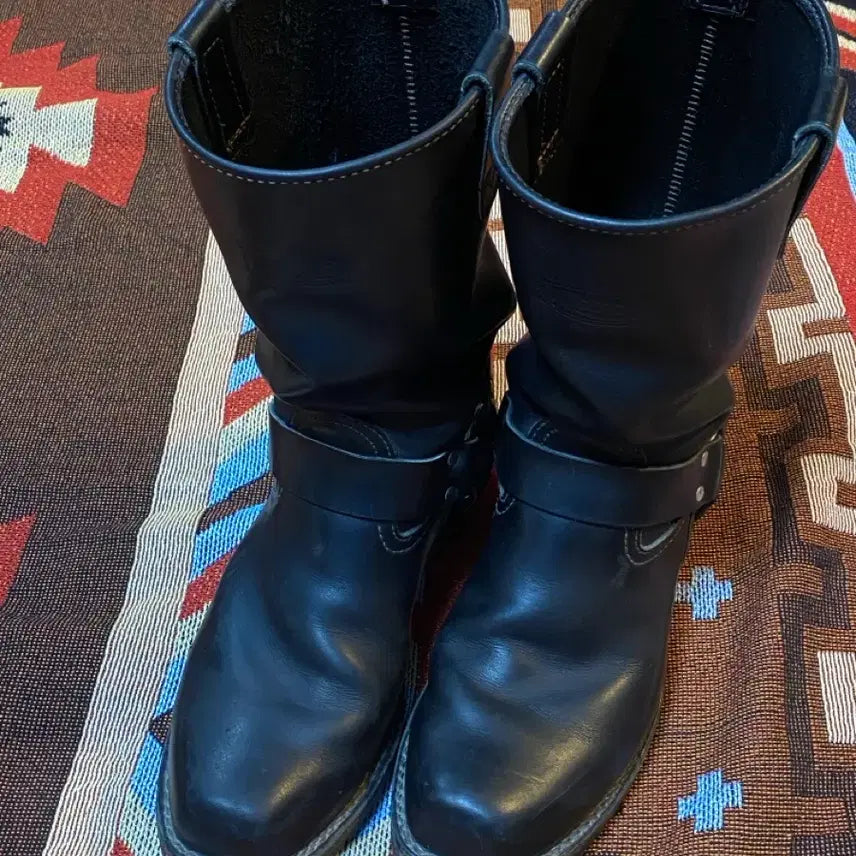 [BUNJANG] Wesco Harness Boots 11-Inch - Black Leather Boots / Wesco 웨스코 하네스 11인치 부츠 10D