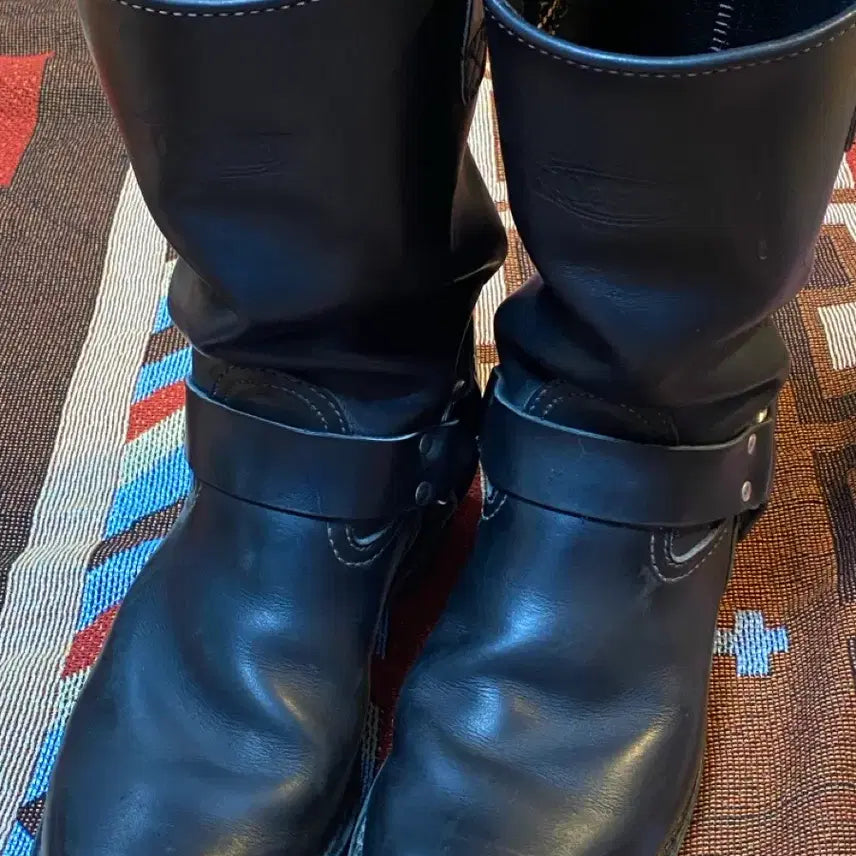 [BUNJANG] Wesco Harness Boots 11-Inch - Black Leather Boots / Wesco 웨스코 하네스 11인치 부츠 10D
