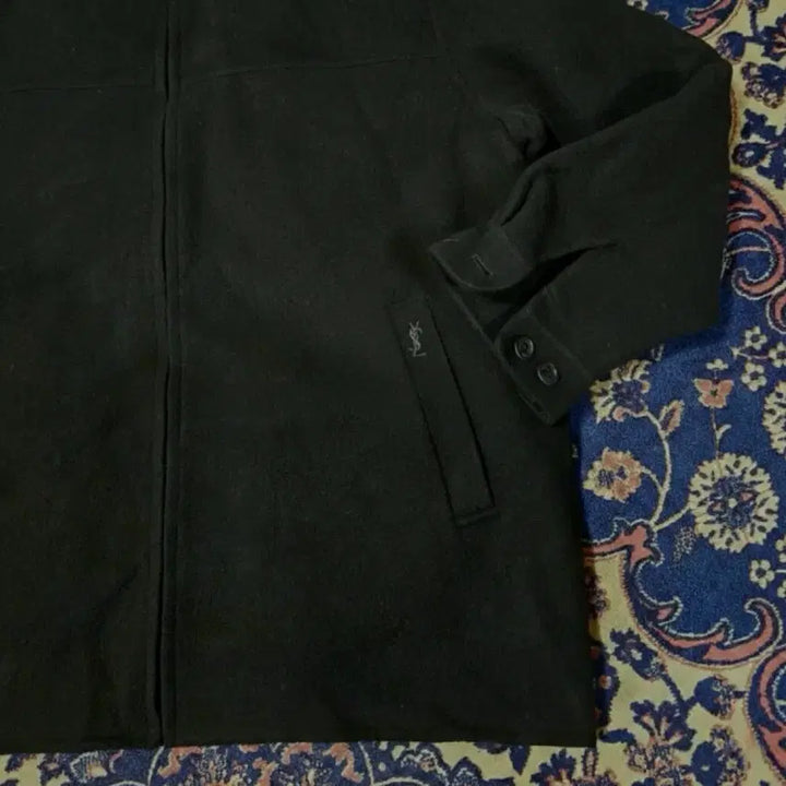 [BUNJANG] Yves Saint Laurent Classic Wool Zip-Up Blouson Jacket / 입생로랑(YSL) 라이센스 클래식 울 집업 블루종 숏 자켓