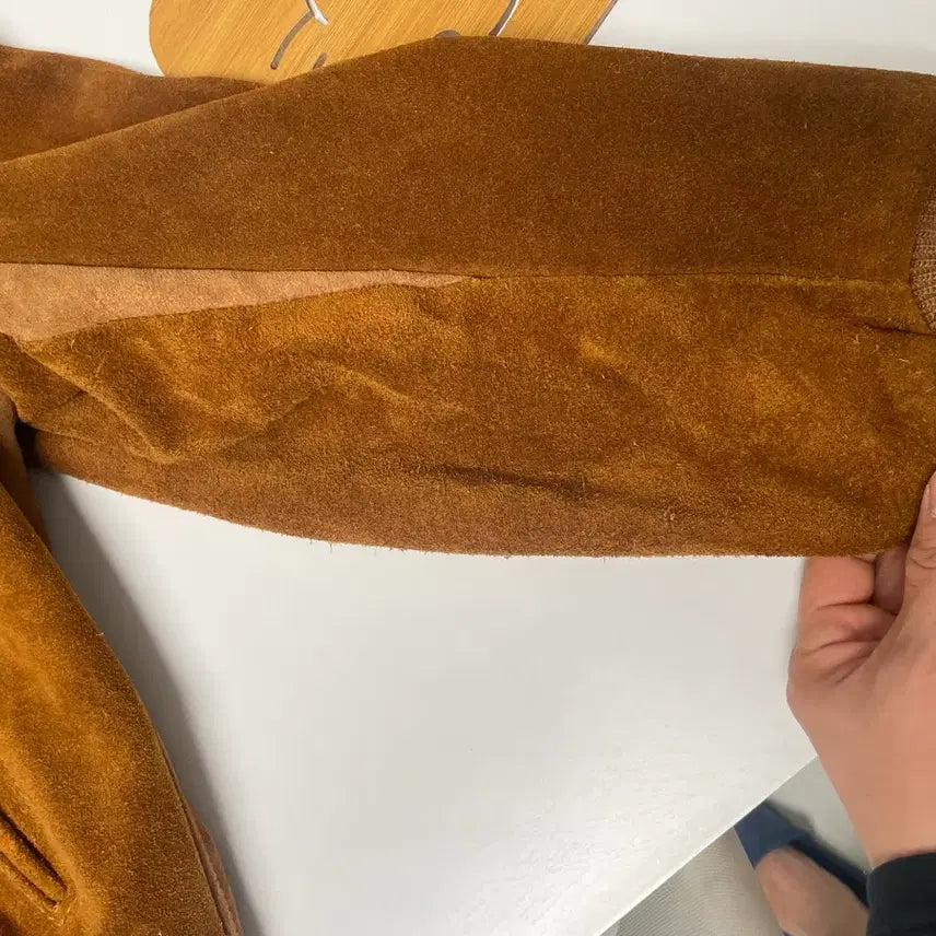 [BUNJANG] Schott 327 Suede Bomber Leather Jacket / 쇼트 schott 327 스웨이드 봄버 가죽자켓 40(100-110)