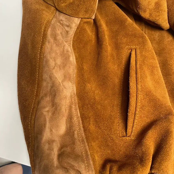 [BUNJANG] Schott 327 Suede Bomber Leather Jacket / 쇼트 schott 327 스웨이드 봄버 가죽자켓 40(100-110)