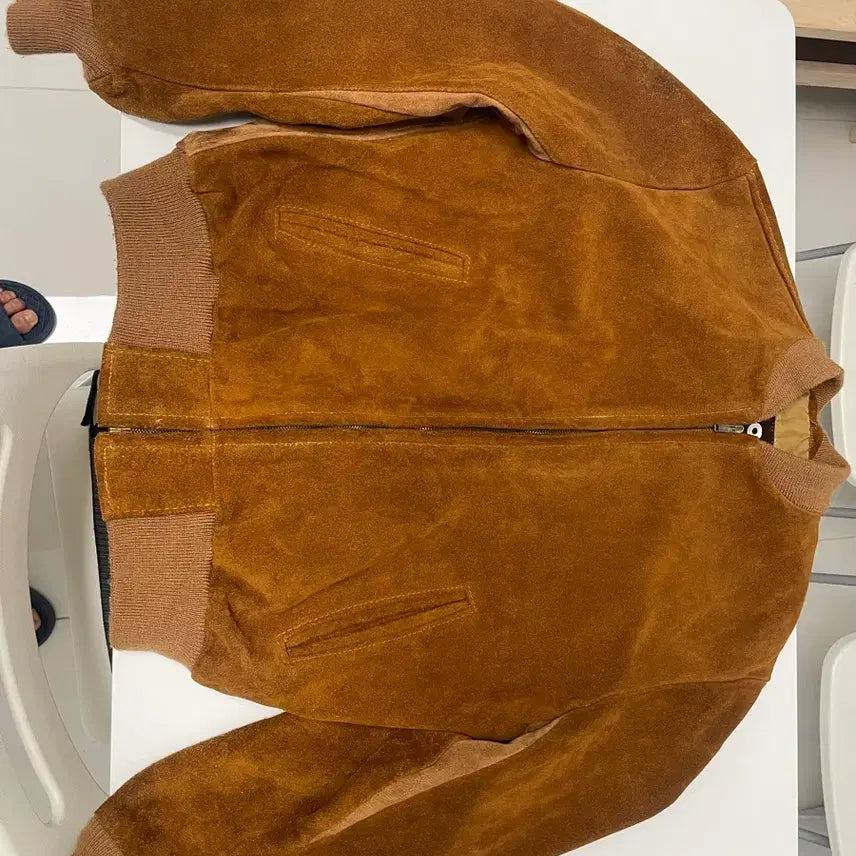 [BUNJANG] Schott 327 Suede Bomber Leather Jacket / 쇼트 schott 327 스웨이드 봄버 가죽자켓 40(100-110)