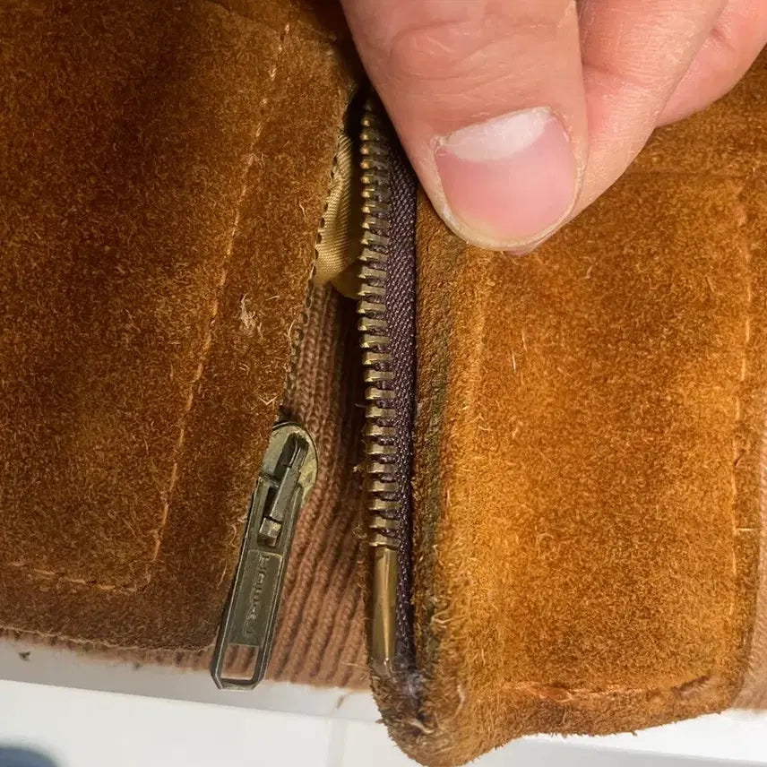 [BUNJANG] Schott 327 Suede Bomber Leather Jacket / 쇼트 schott 327 스웨이드 봄버 가죽자켓 40(100-110)